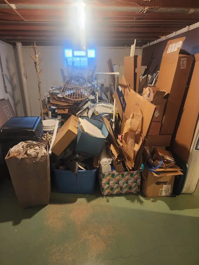 Roll-off dumpster container at job site for Construction Dumpster Rental in Milwaukee